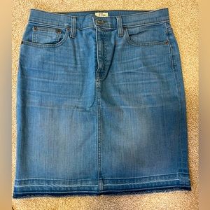 J Crew denim skirt